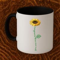 You Are My Sunshine Hippie Sunflower Coffee Mug thumb 2