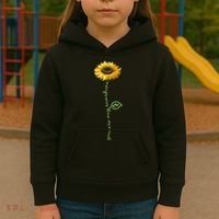 You Are My Sunshine Hippie Sunflower Kids Hoodie thumb 3