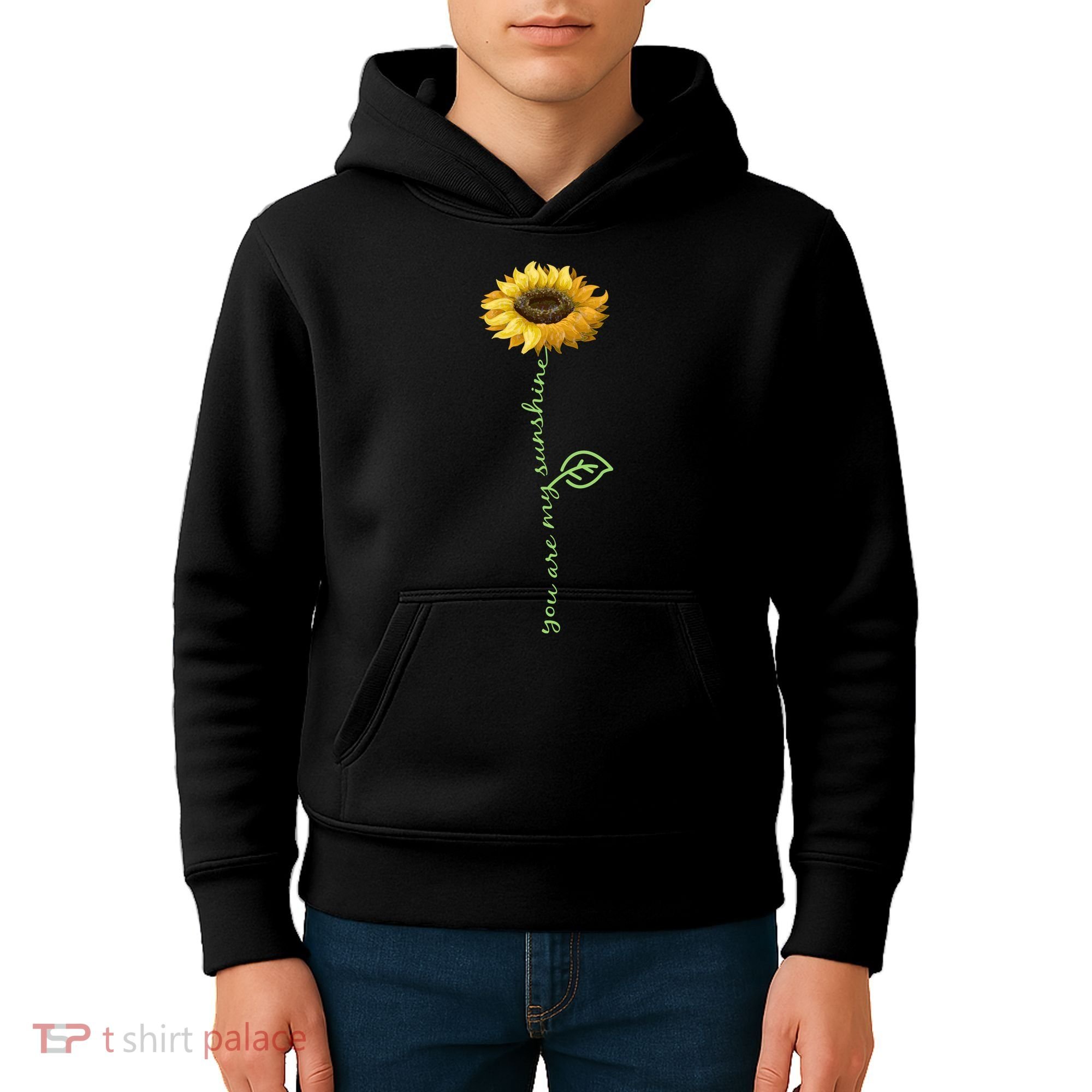 You Are My Sunshine Hippie Sunflower Kids Hoodie