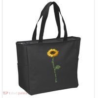 You Are My Sunshine Hippie Sunflower Tote Bag thumb 2