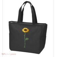 You Are My Sunshine Hippie Sunflower Tote Bag thumb 3