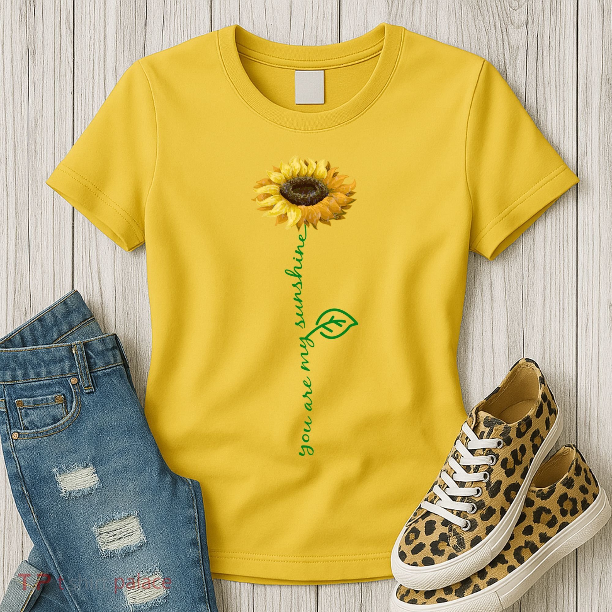 You Are My Sunshine Hippie Sunflower Women's T-Shirt