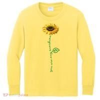 You Are My Sunshine Hippie Sunflower Kids Long Sleeve Shirt thumb 0