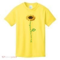 You Are My Sunshine Hippie Sunflower Kids T-Shirt thumb 0