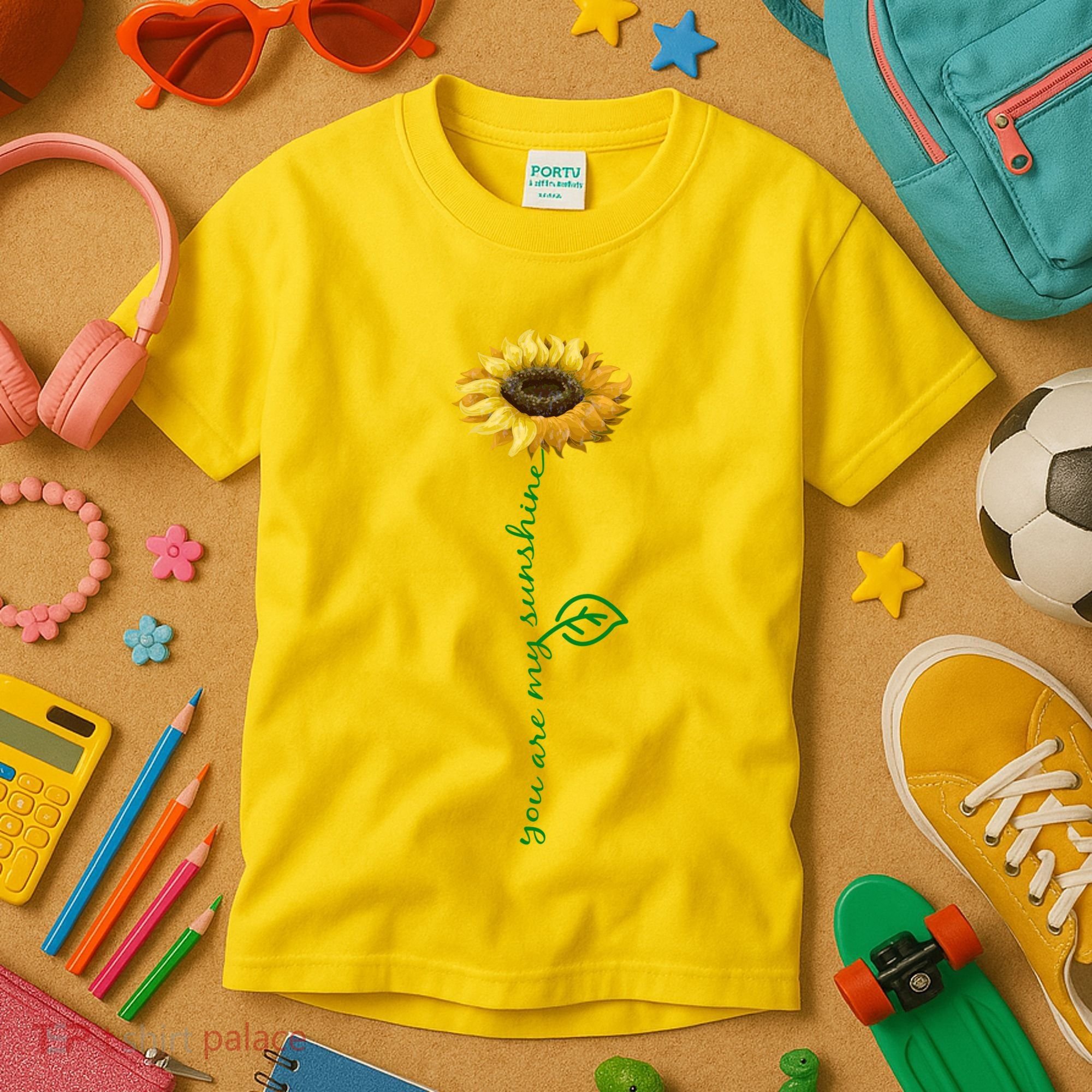 You Are My Sunshine Hippie Sunflower Kids T-Shirt