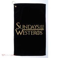 Sundays Are For Westeros Golf Towel thumb 0