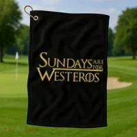 Sundays Are For Westeros Golf Towel thumb 1