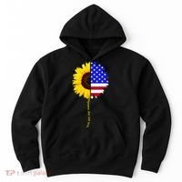 Sunflower American Flag You Are My Sunshine Hoodie thumb 0