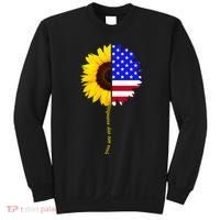 Sunflower American Flag You Are My Sunshine Sweatshirt thumb 0