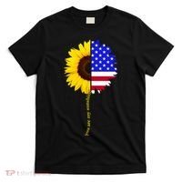 Sunflower American Flag You Are My Sunshine T-Shirt thumb 0