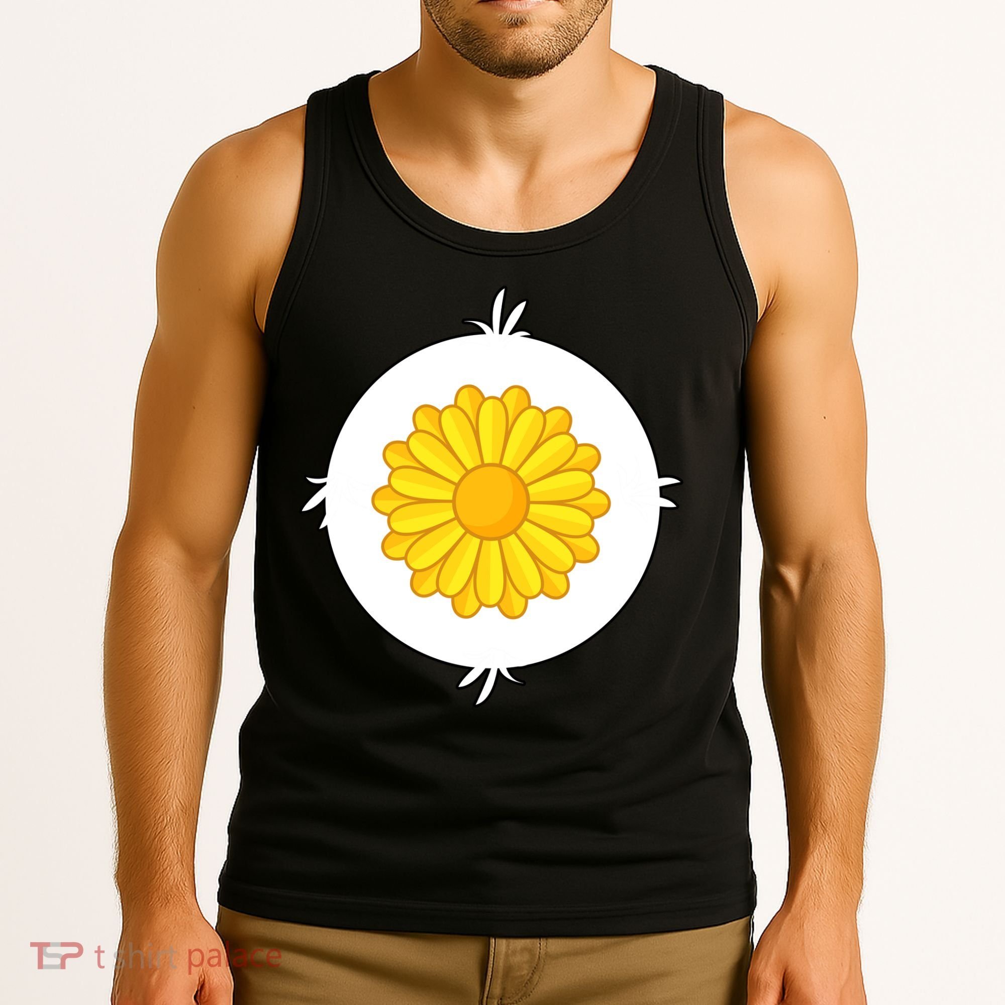 Sunflower Bear Halloween Costume Tank Top