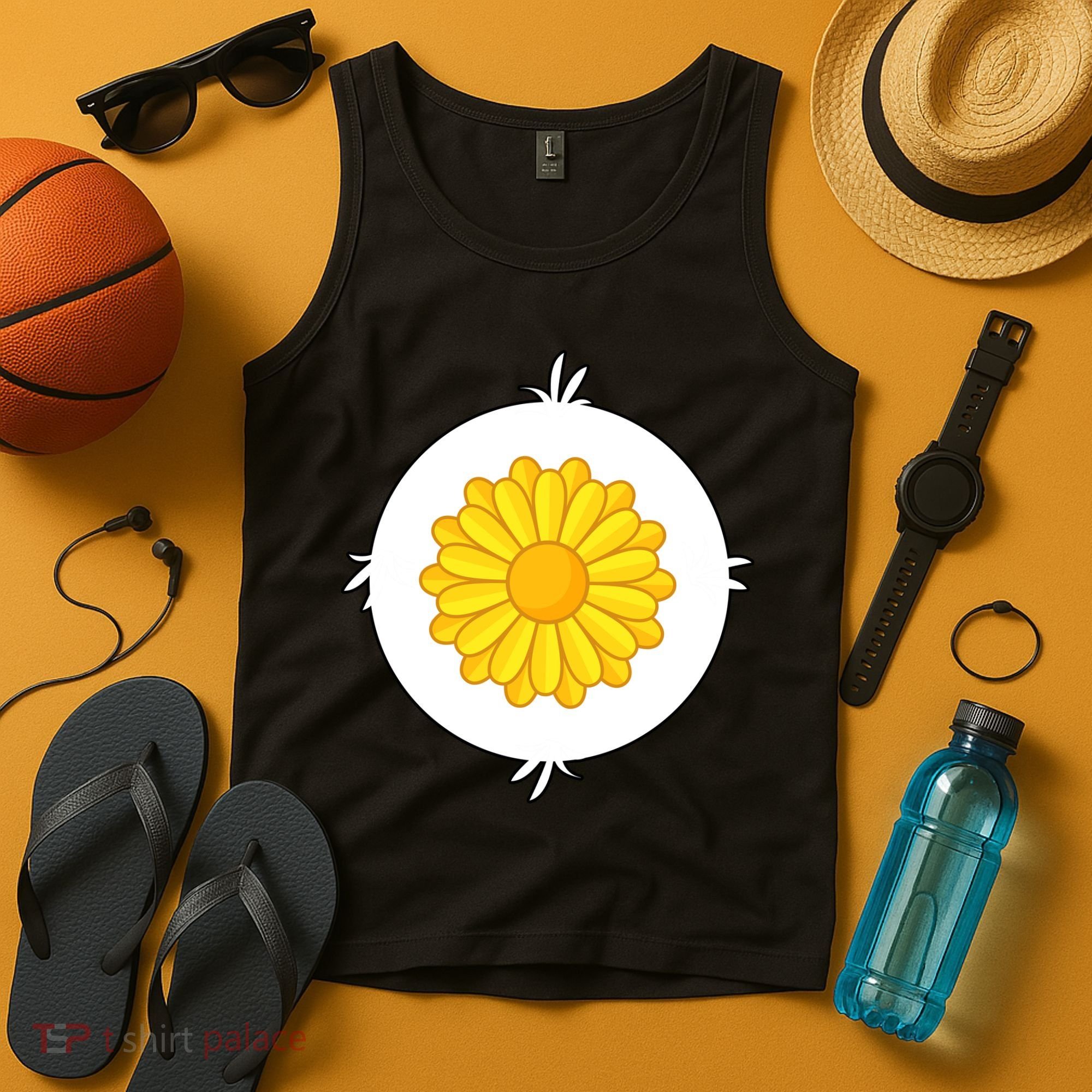 Sunflower Bear Halloween Costume Tank Top