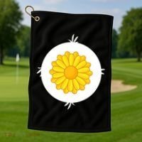 Sunflower Bear Halloween Costume Golf Towel thumb 1