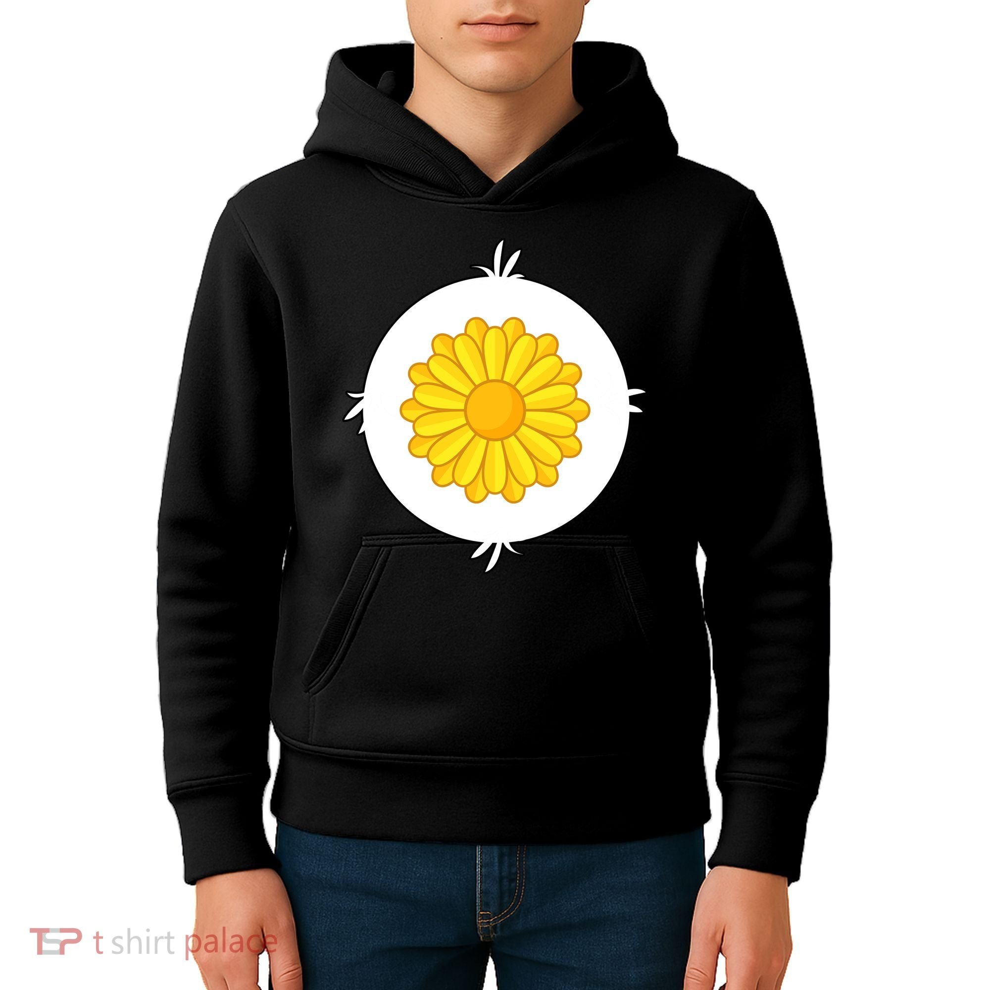 Sunflower Bear Halloween Costume Kids Hoodie