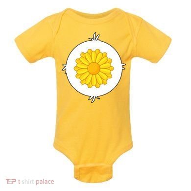 Sunflower Bear Halloween Costume Baby Bodysuit