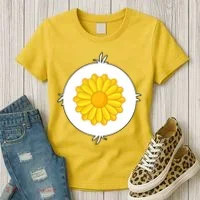 Sunflower Bear Halloween Costume Women's T-Shirt thumb 3