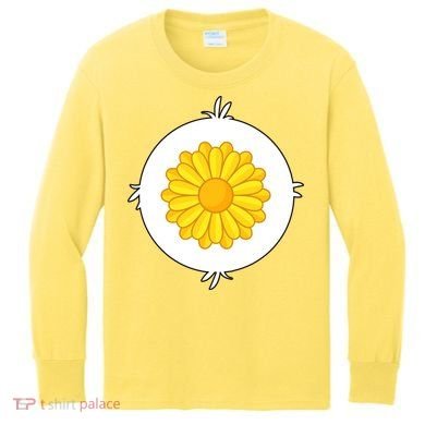 Sunflower Bear Halloween Costume Kids Long Sleeve Shirt