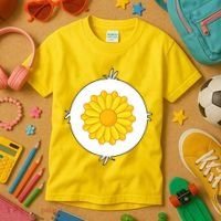 Sunflower Bear Halloween Costume Kids T-Shirt thumb 3