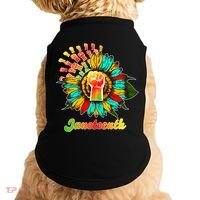 Sunflower Fist Juneteenth Black History African American Doggie Tank thumb 0