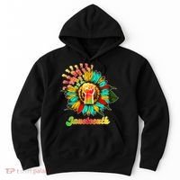 Sunflower Fist Juneteenth Black History African American Hoodie thumb 0