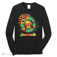 Sunflower Fist Juneteenth Black History African American Long Sleeve Shirt thumb 0