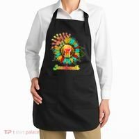Sunflower Fist Juneteenth Black History African American Apron thumb 2