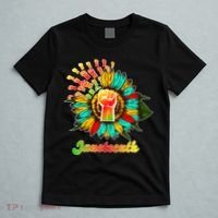 Sunflower Fist Juneteenth Black History African American T-Shirt thumb 5