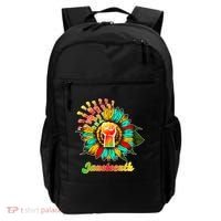 Sunflower Fist Juneteenth Black History African American Backpack thumb 0