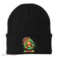 Sunflower Fist Juneteenth Black History African American Beanie thumb 0