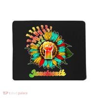 Sunflower Fist Juneteenth Black History African American Mousepad thumb 0