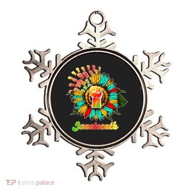 Sunflower Fist Juneteenth Black History African American Ornament