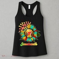 Sunflower Fist Juneteenth Black History African American Women's Tank Top thumb 3