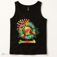 Sunflower Fist Juneteenth Black History African American Tank Top thumb 2