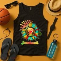 Sunflower Fist Juneteenth Black History African American Tank Top thumb 4
