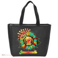 Sunflower Fist Juneteenth Black History African American Tote Bag thumb 0