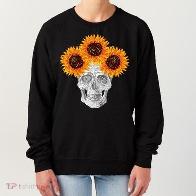 Sunflower Skull Women's Sweatshirt