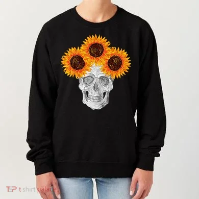 Sunflower Skull Women's Sweatshirt