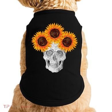 Sunflower Skull Doggie Tank