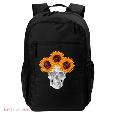 Sunflower Skull Backpack