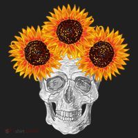 Sunflower Skull Hat thumb 2