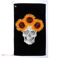 Sunflower Skull Golf Towel thumb 0