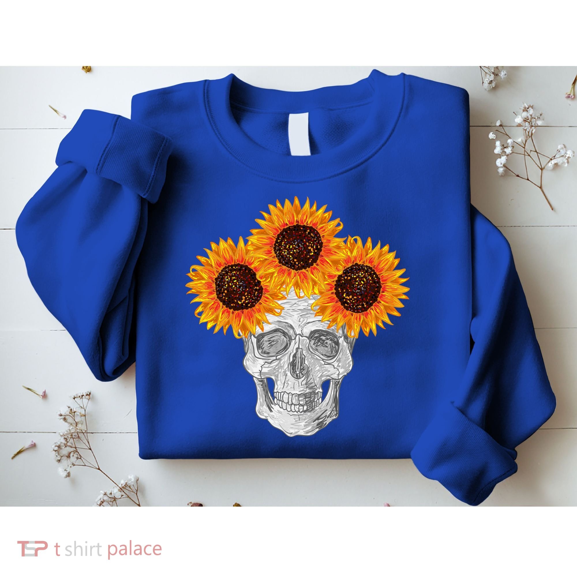 Sunflower Skull Sweatshirt