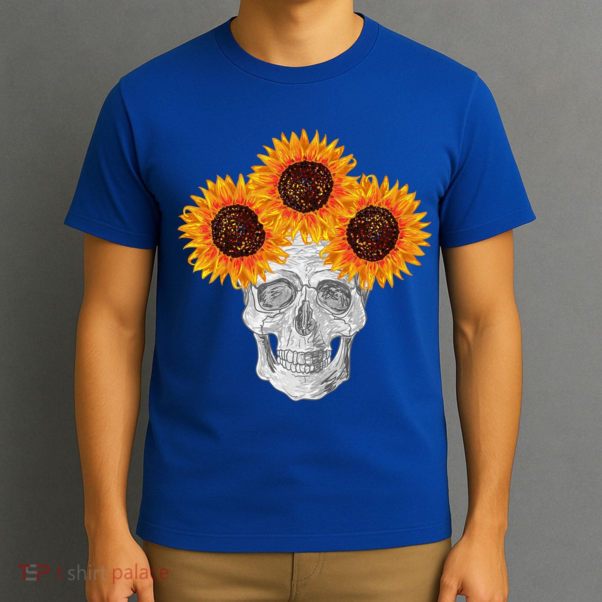 Sunflower Skull T-Shirt