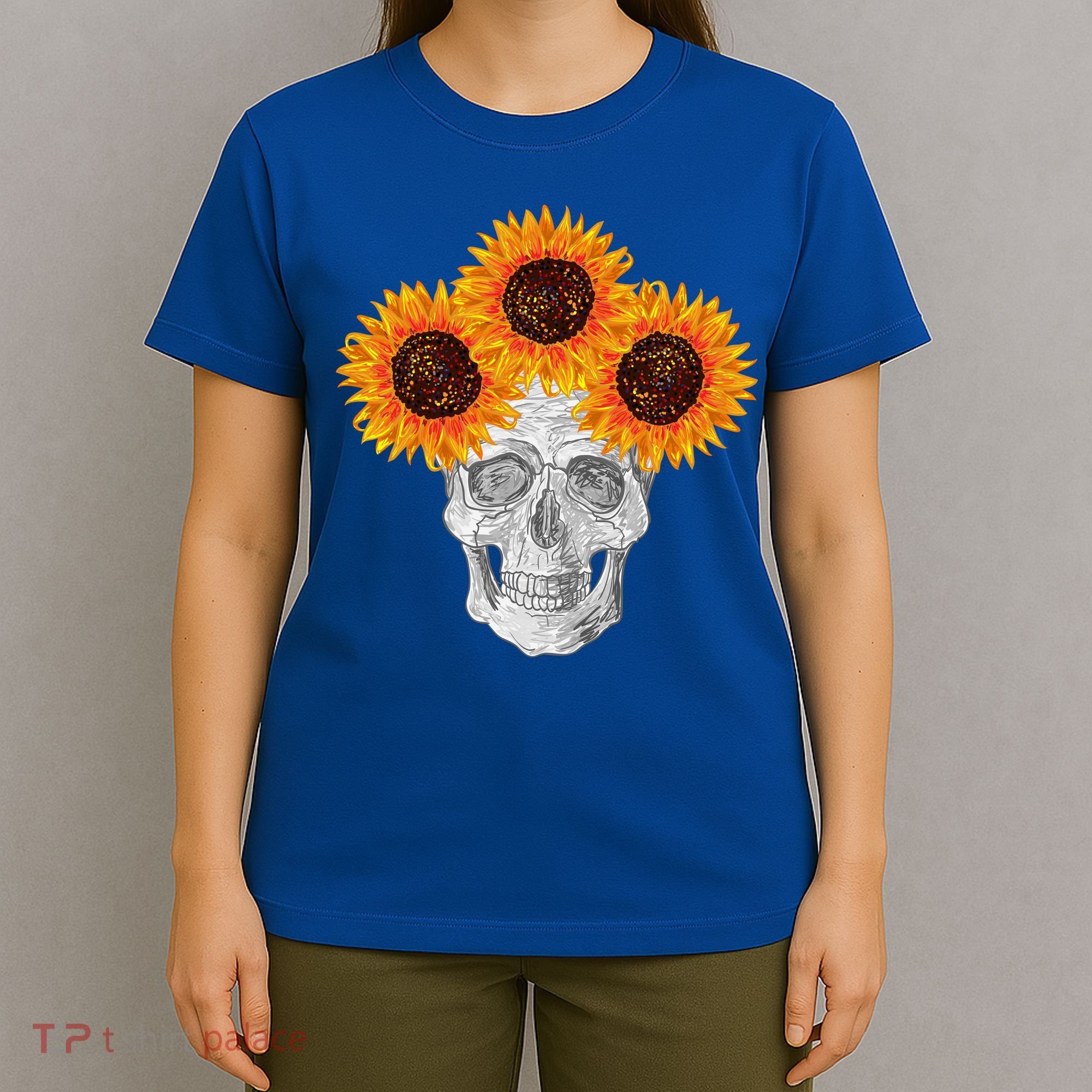 Sunflower Skull T-Shirt