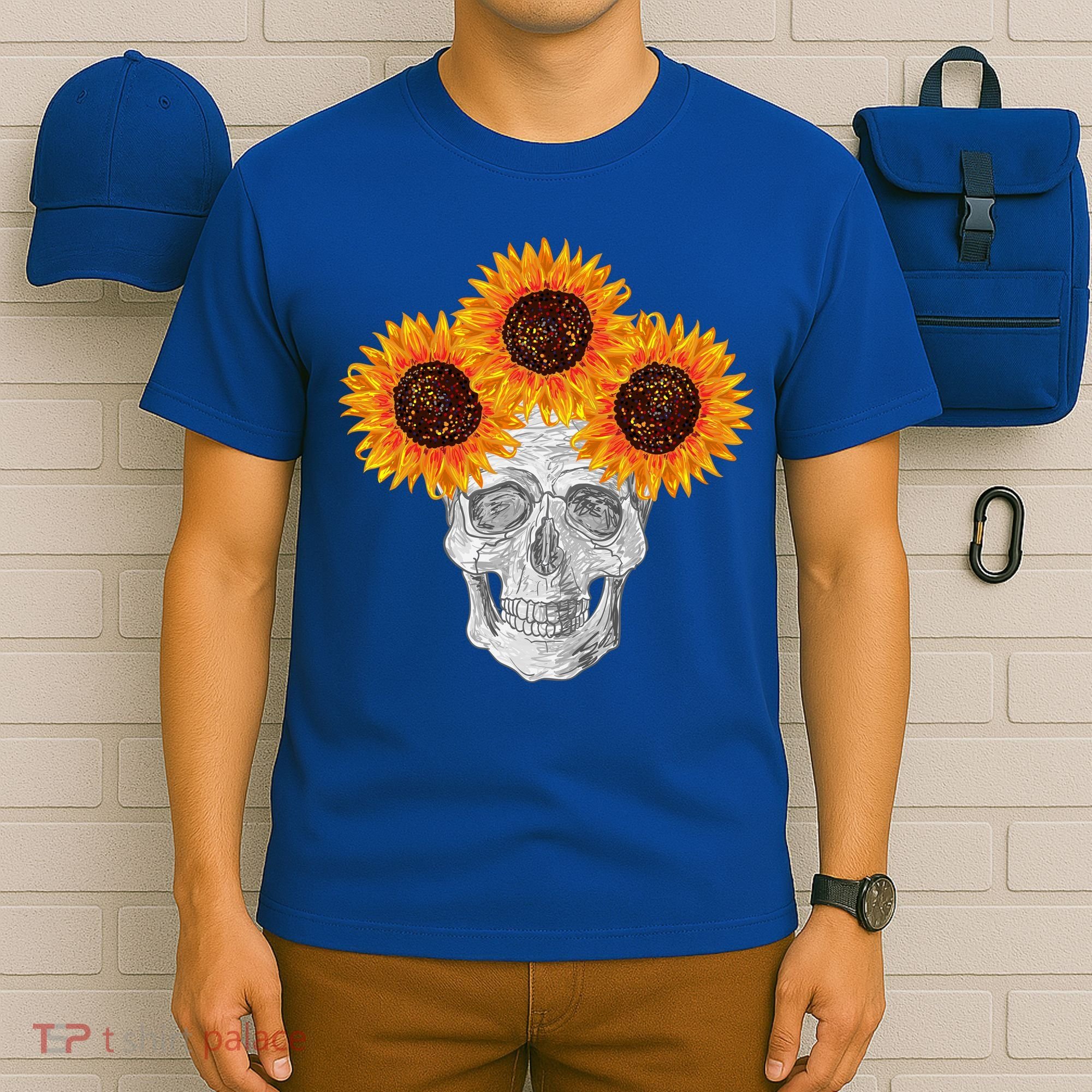 Sunflower Skull T-Shirt