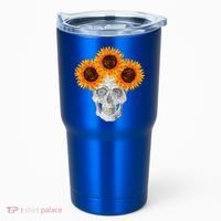 Sunflower Skull Tumbler thumb 0