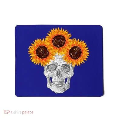 Sunflower Skull Mousepad
