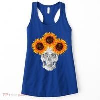 Sunflower Skull Women's Tank Top thumb 0