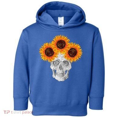 Sunflower Skull Toddler Hoodie