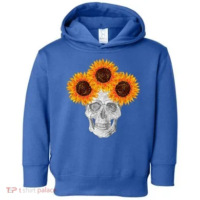 Sunflower Skull Toddler Hoodie